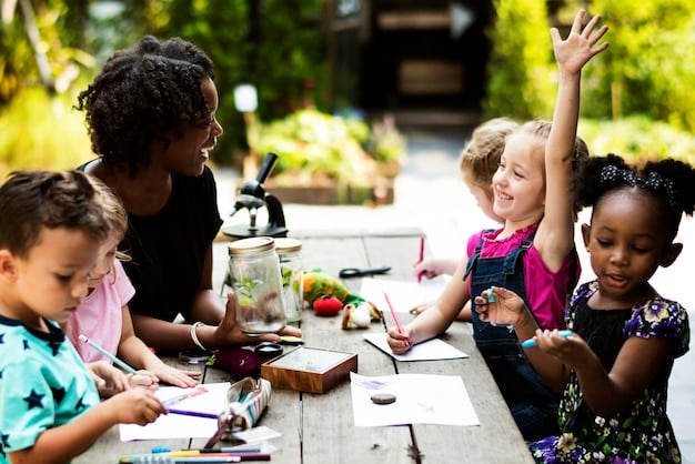 Joyful Children Engaged in Creative Activities